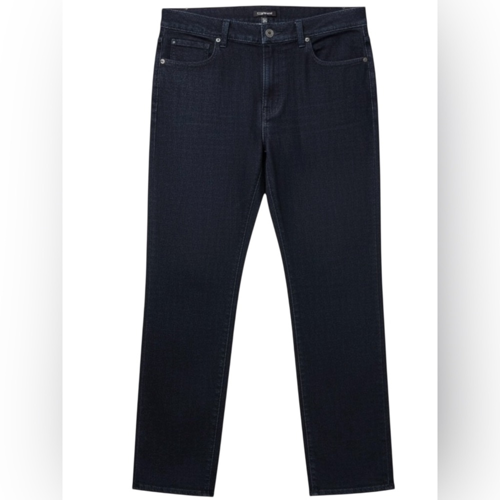 Eileen Fisher Jeans Denim Pants Straight Leg Dark Blue M